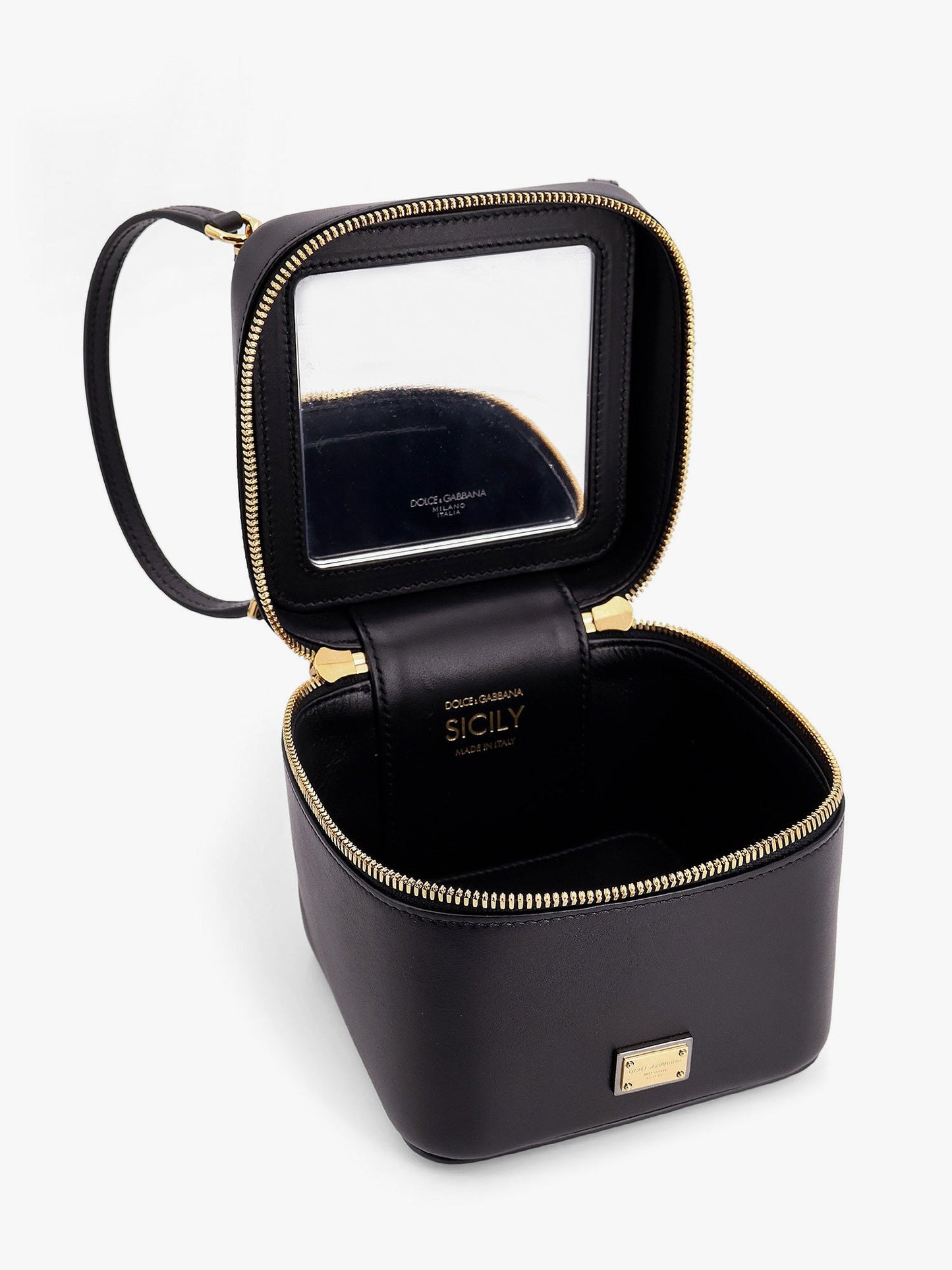 Borsa a mano sicily in pelle iconica targhetta logo