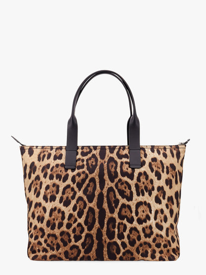Nylon shoulder bag with animalier print thumbnail