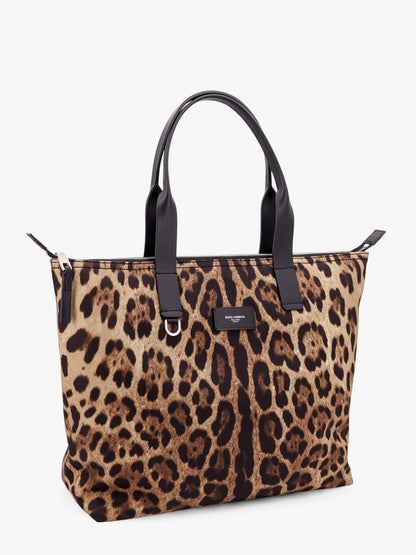 Nylon shoulder bag with animalier print thumbnail