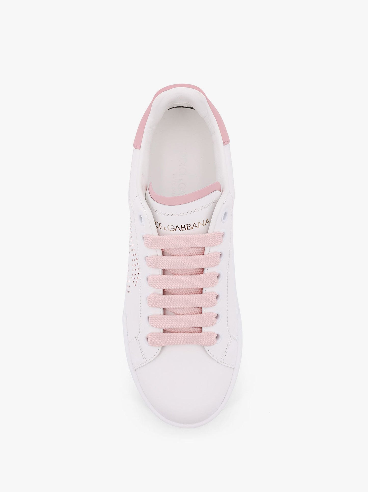 Portofino low-top leather sneakers with lateral monogram