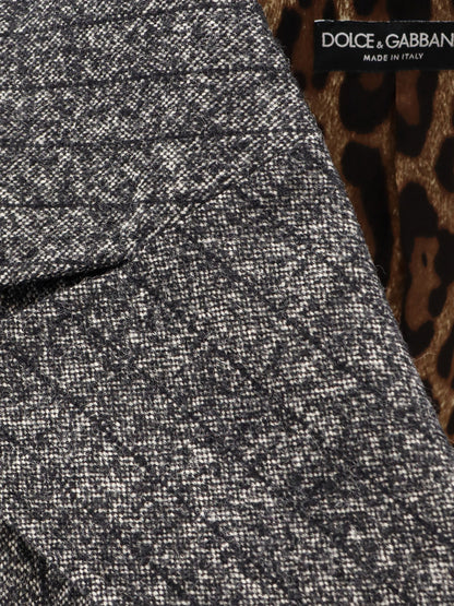 Wool blend striped double-breasted blazer thumbnail