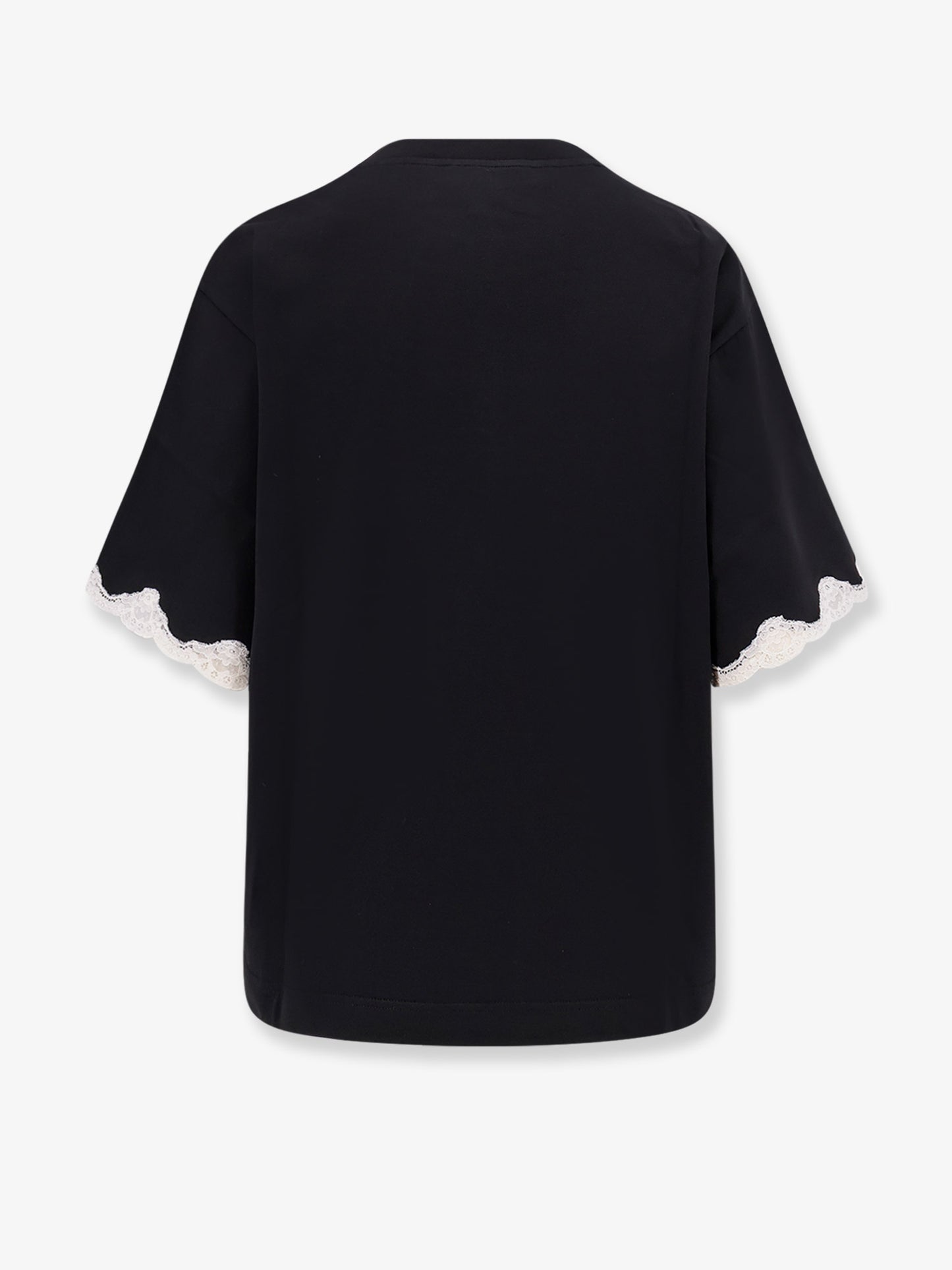 Cotton t-shirt with lace details