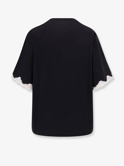 Cotton t-shirt with lace details thumbnail