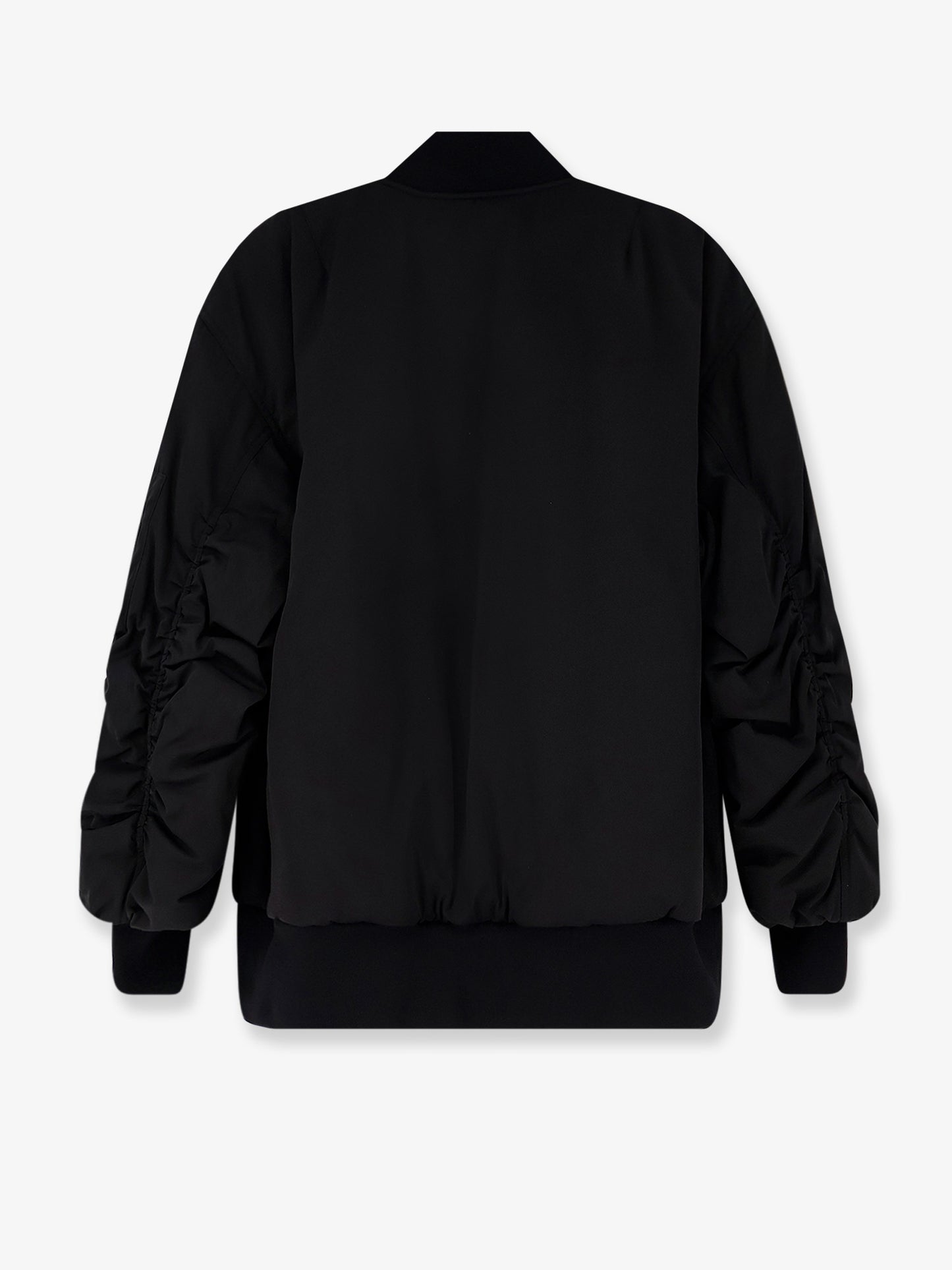 Nylon jacket with wrinkled effect