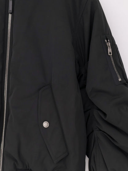 Nylon jacket with wrinkled effect thumbnail