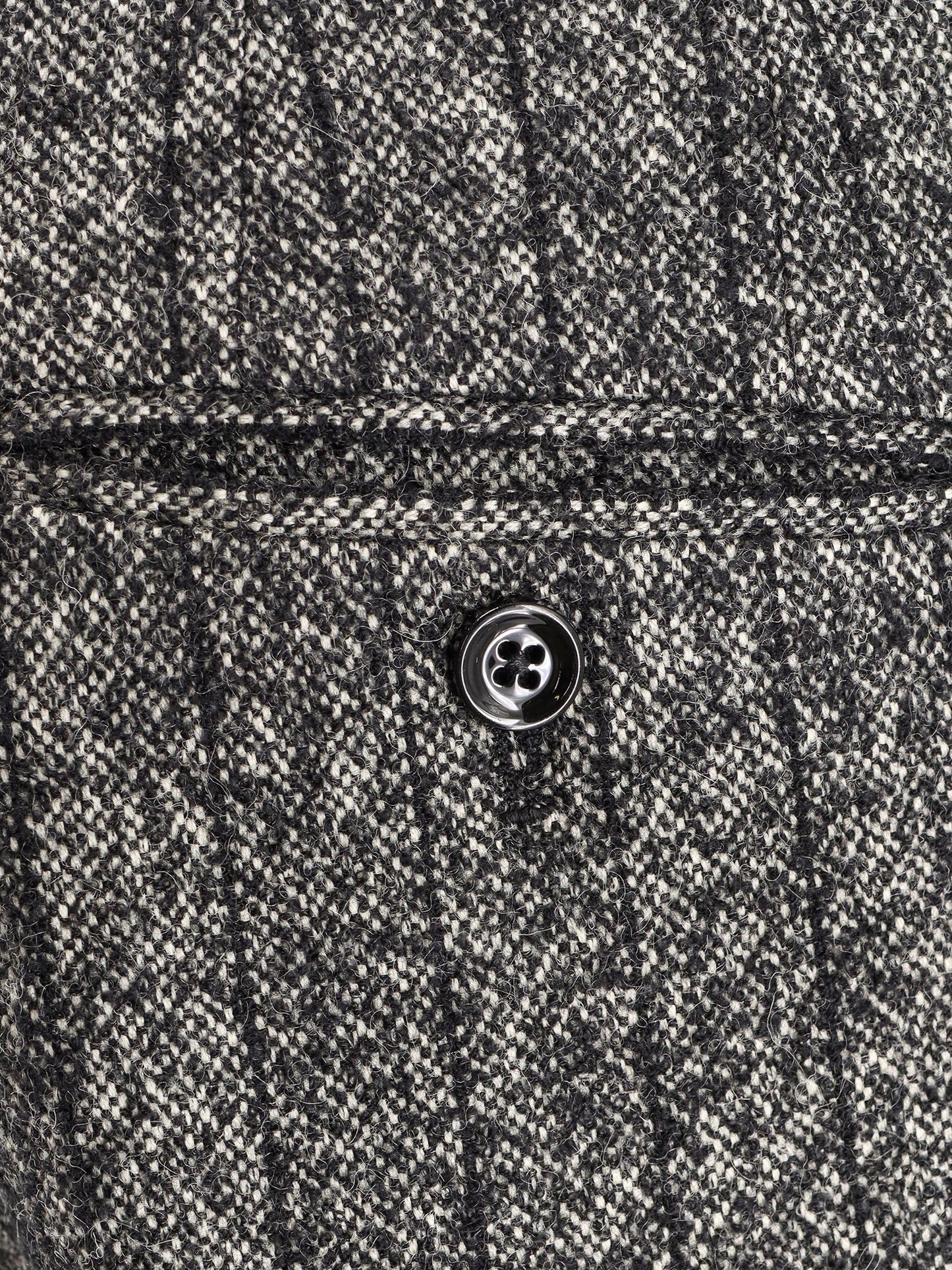 Striped wool blend trousers