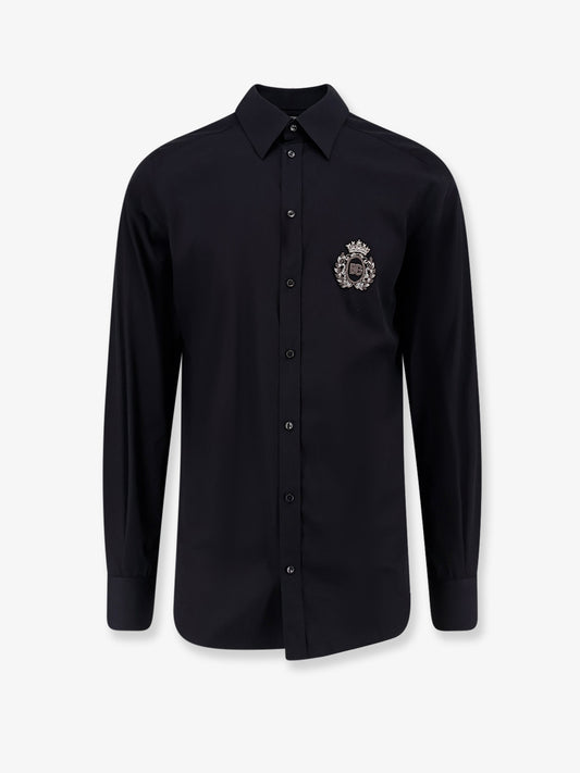 Cotton shirt with iconic logo on the front