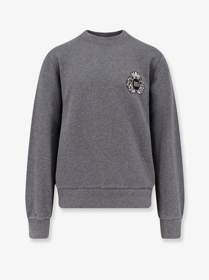 Cotton sweatshirt with logo patch thumbnail