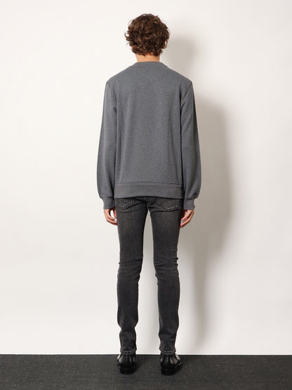 Cotton sweatshirt with logo patch thumbnail