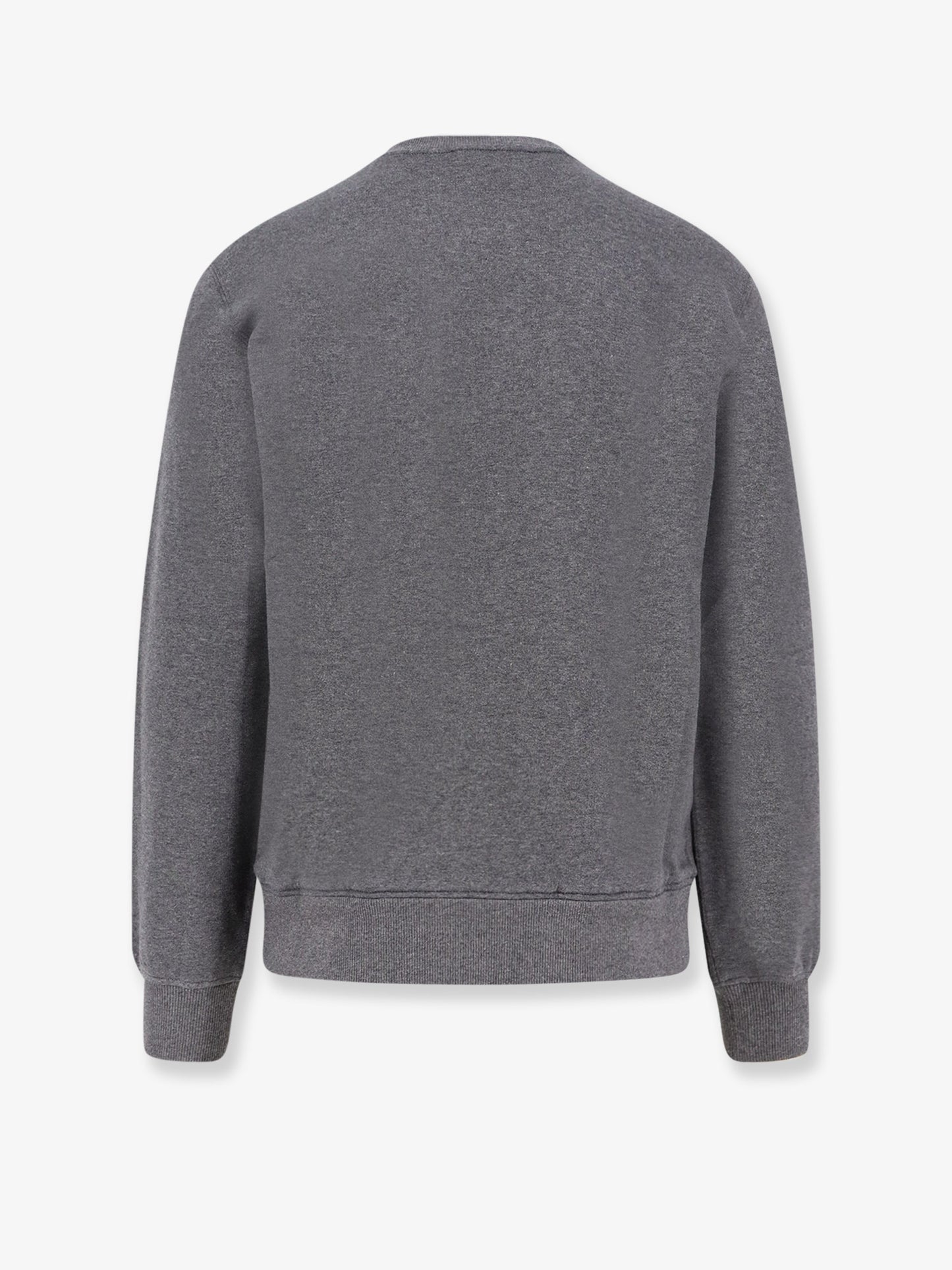 Cotton sweatshirt with logo patch