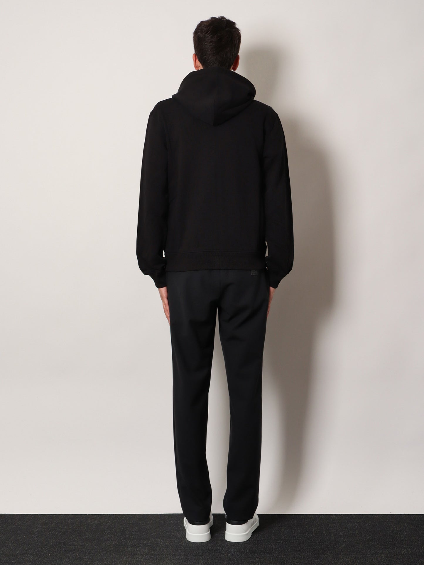 Cotton sweatshirt with logo patch