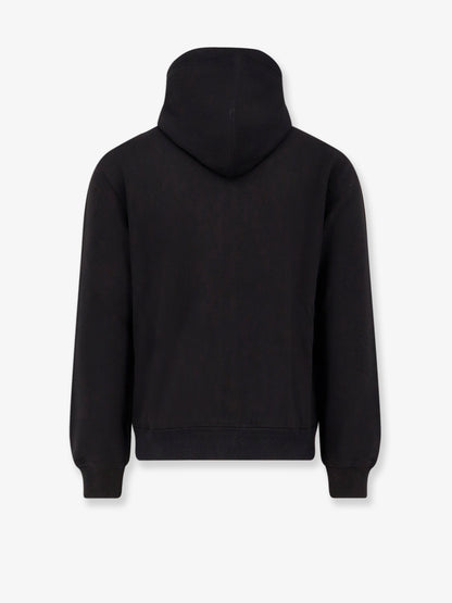 Cotton sweatshirt with logo patch thumbnail