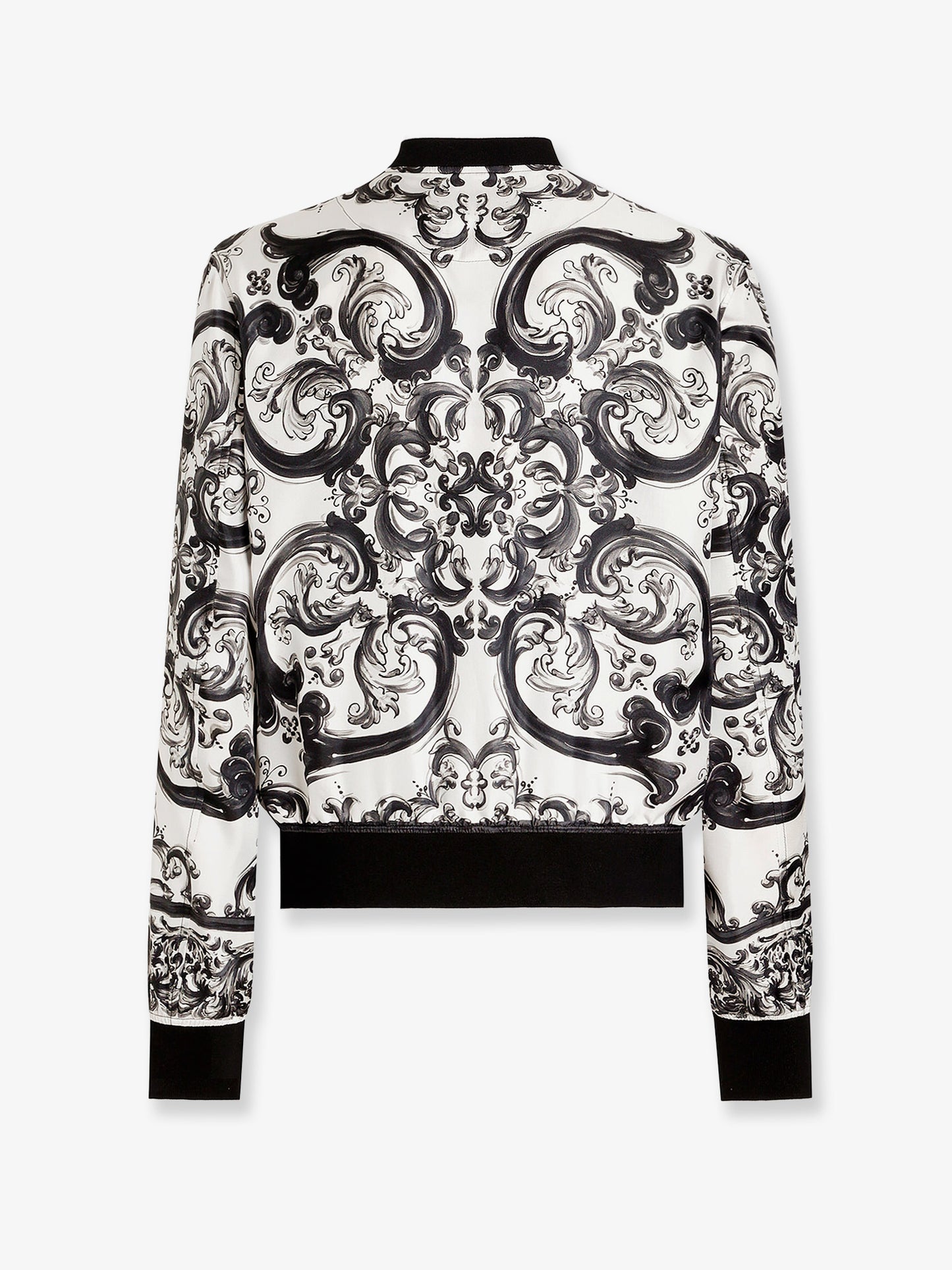 Silk jacket with Maiolica print