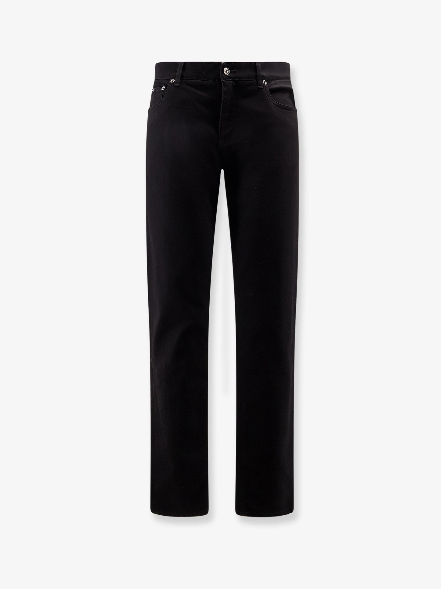 Black denim trousers