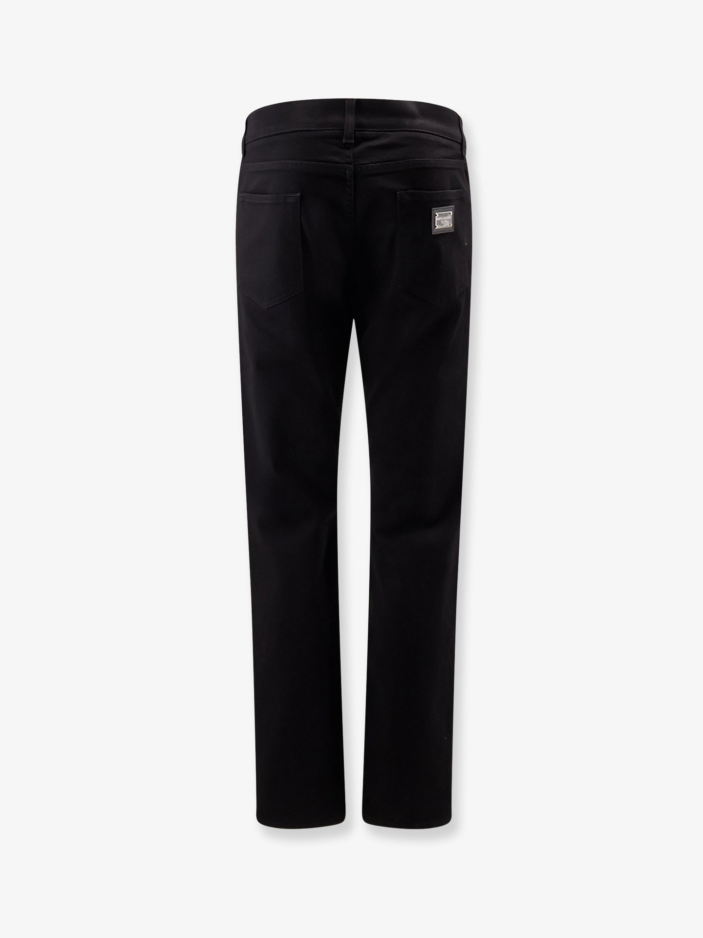 Black denim trousers