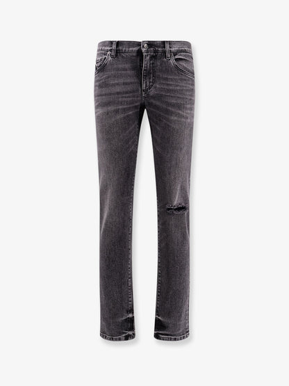 Skinny grey denim jeans thumbnail