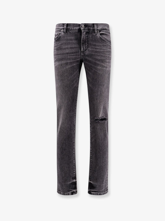 Skinny grey denim jeans