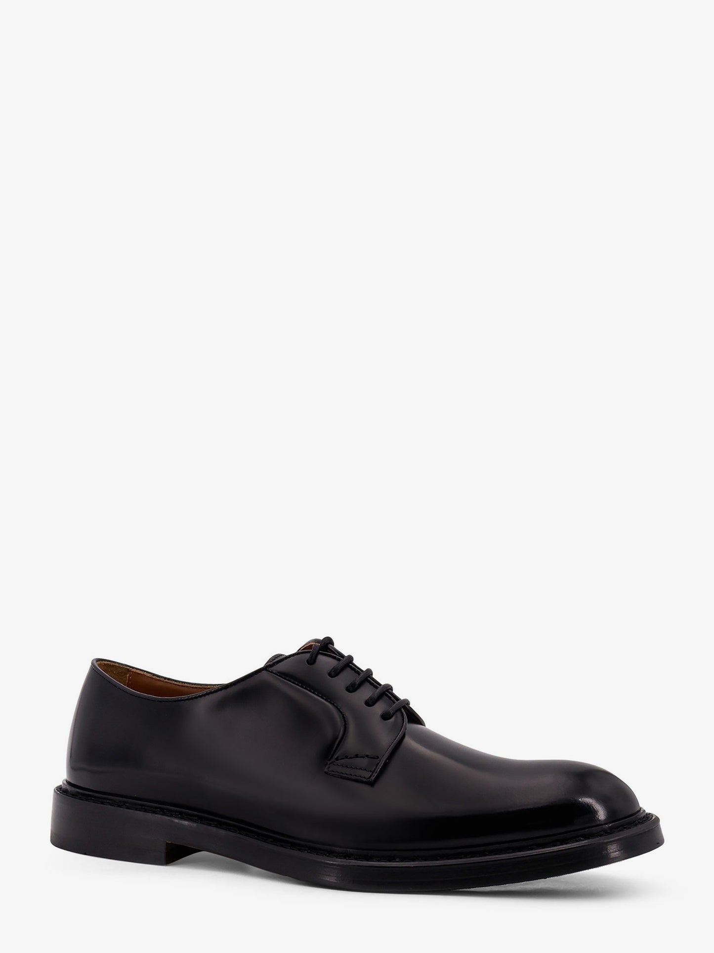 Leather lace-up shoe