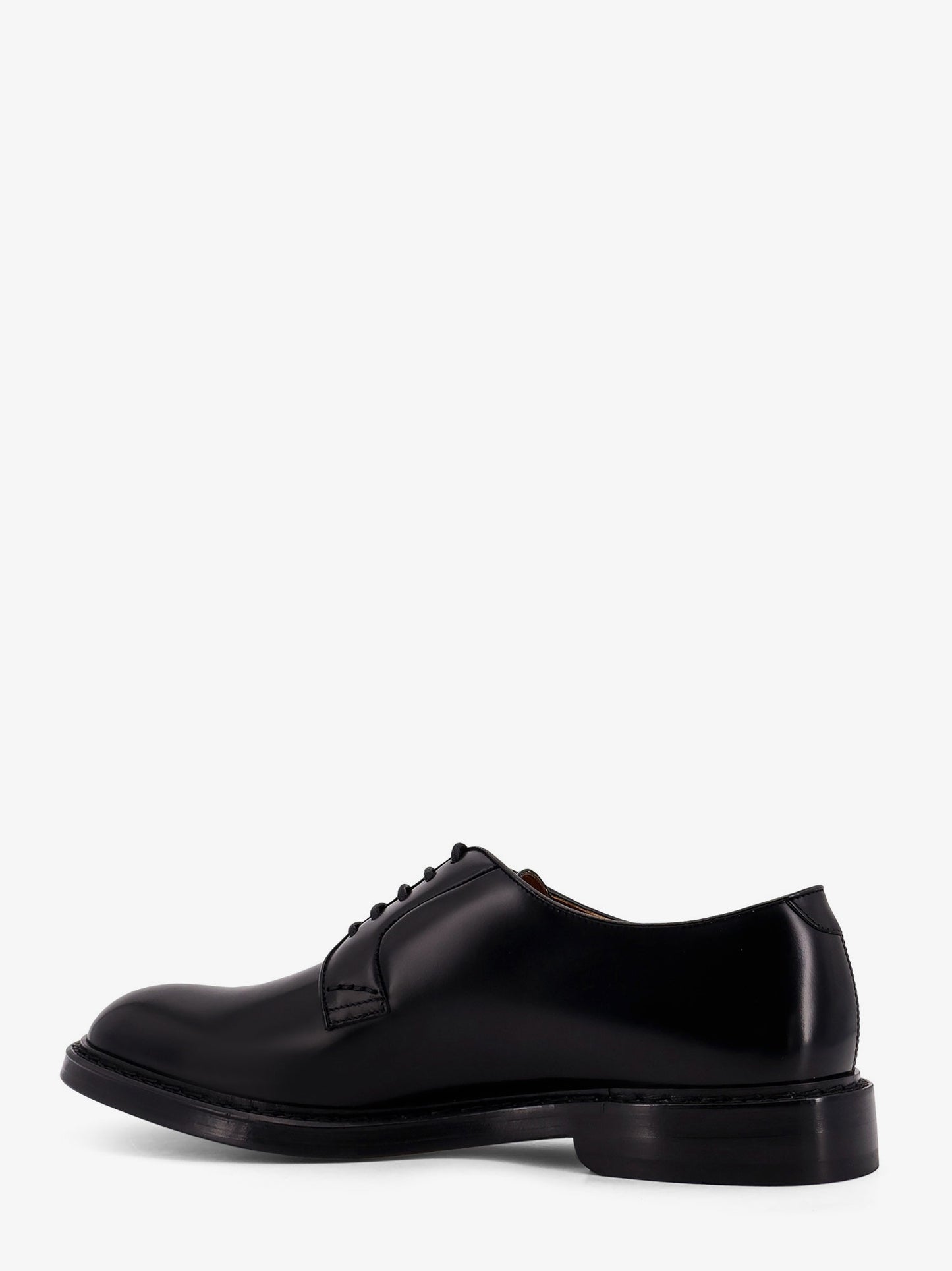 Leather lace-up shoe