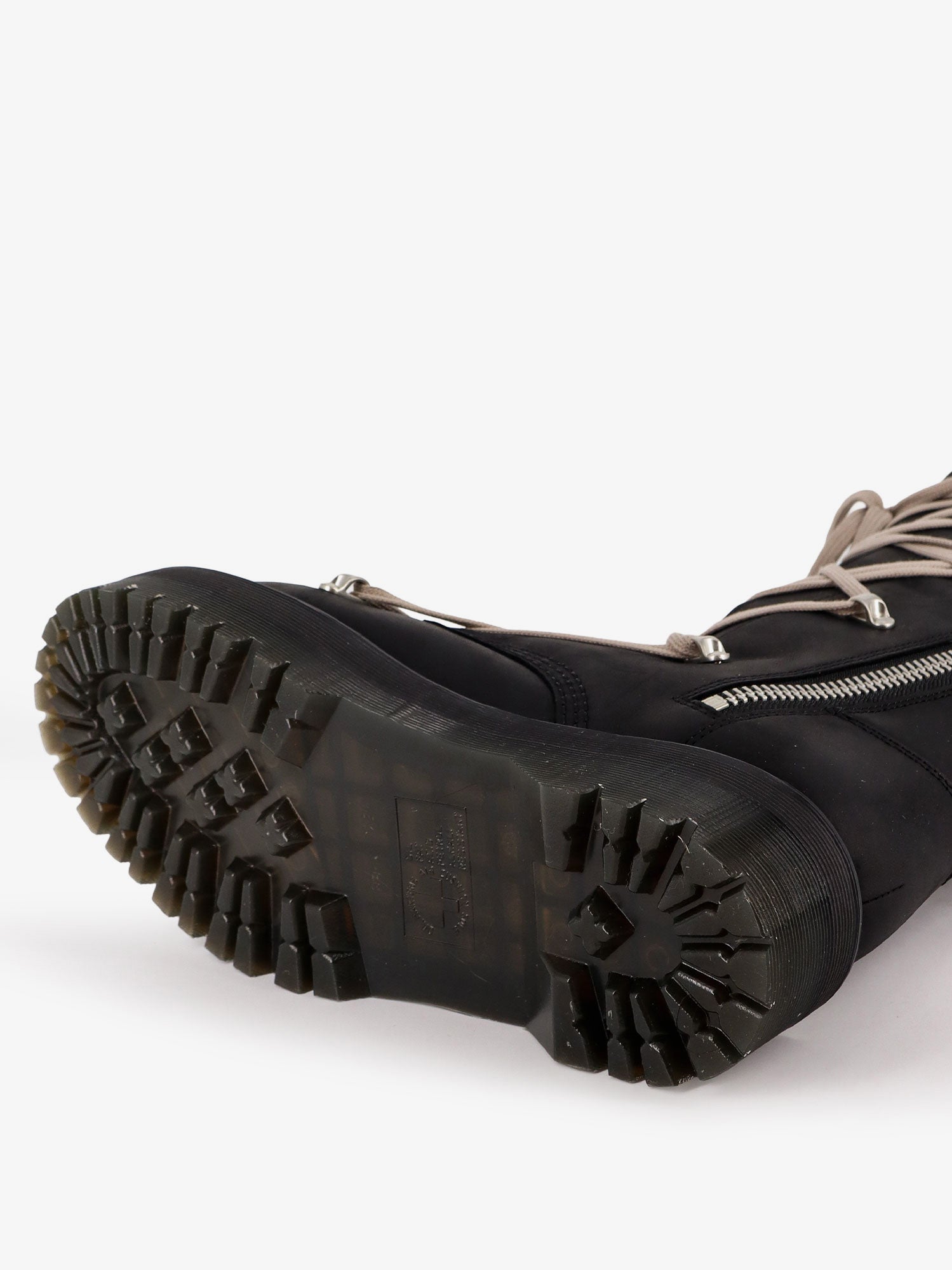 1B60 Quad Sole Pentalace Leather Boot DR. MARTENS X RICK OWENS