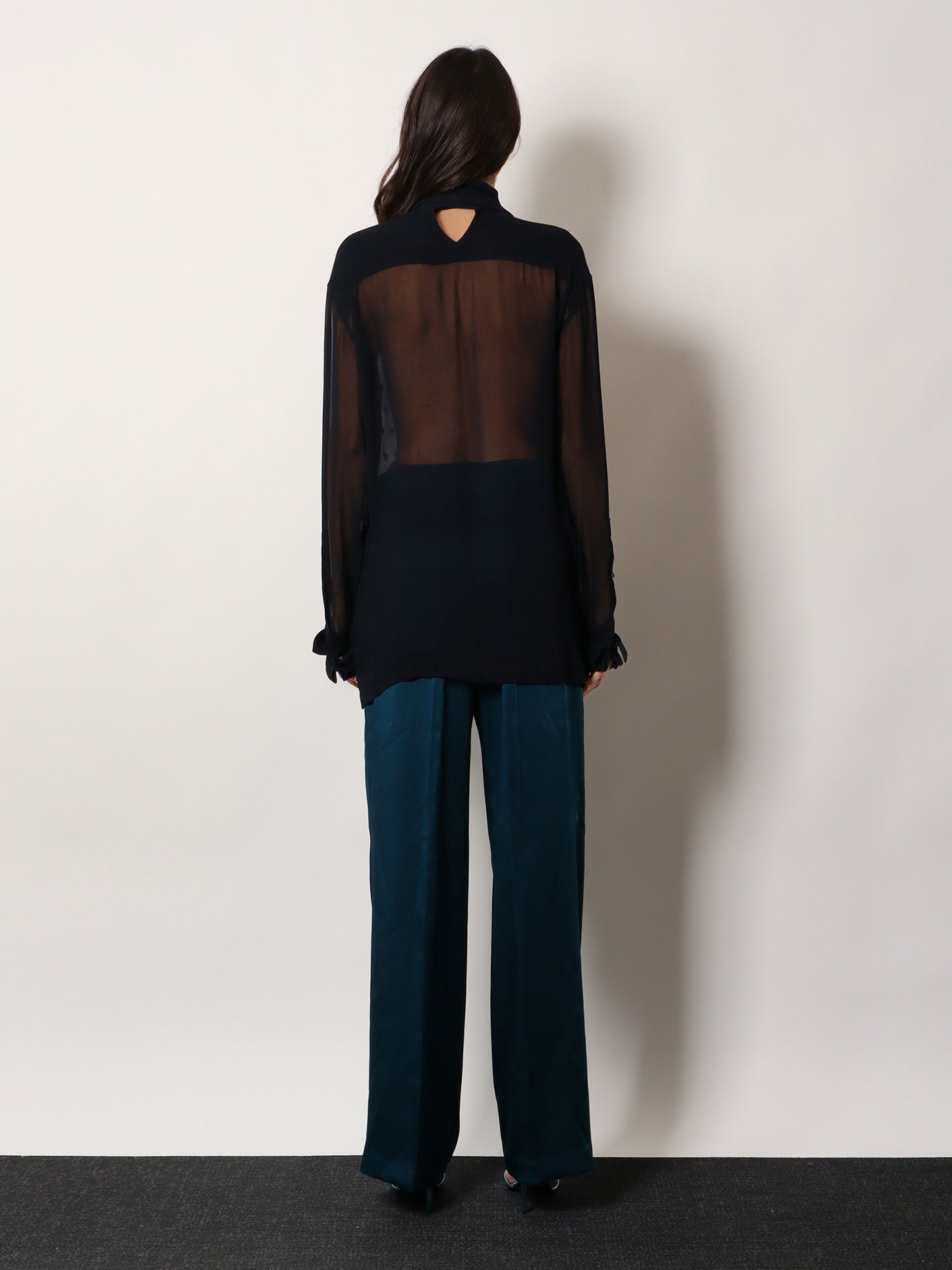 Viscose shirt with rhinestones