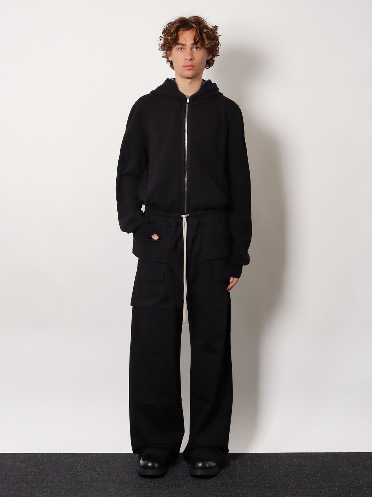 Creatch Wide Cargo Drawstring cotton trousers