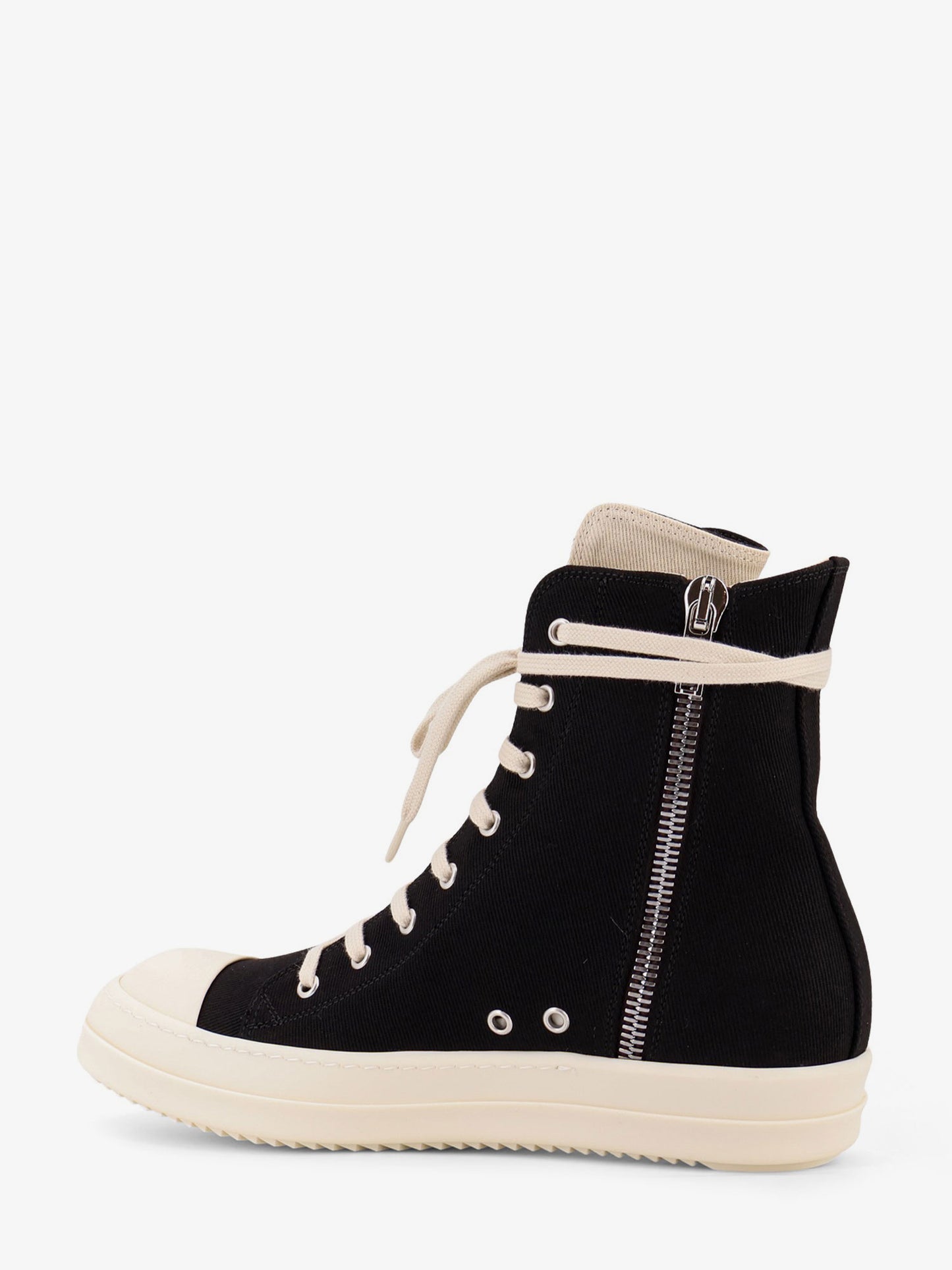 High Top canvas and rubber sneakers