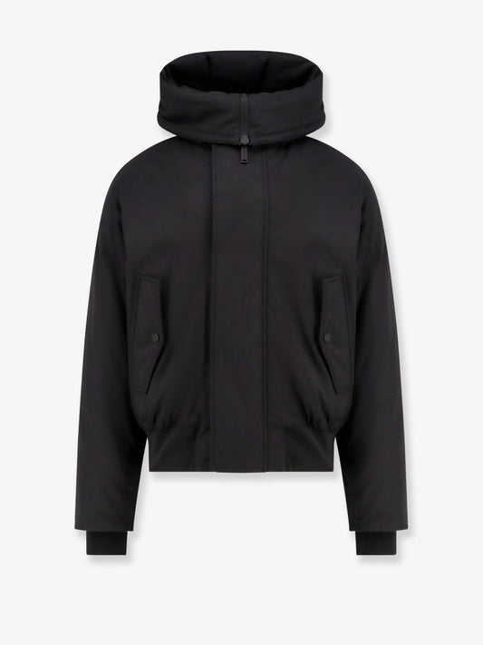 Techno Down Bomber nylon jacket