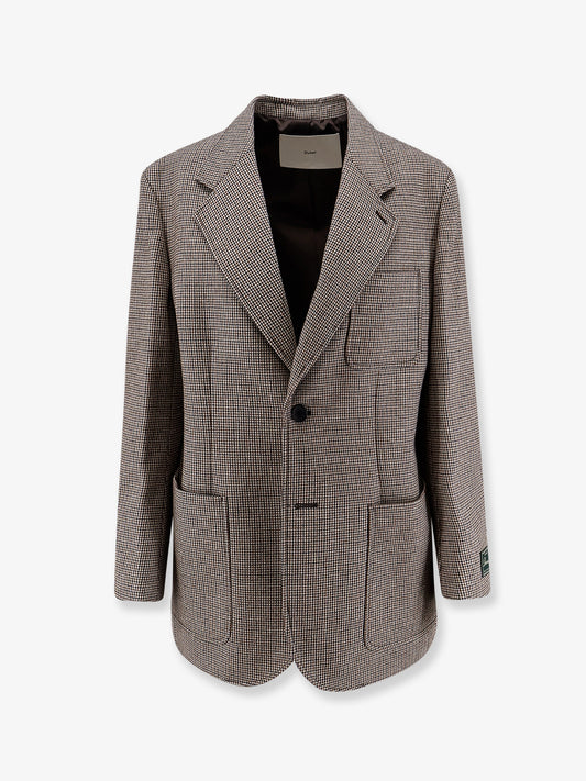 Unisex wool blend blazer