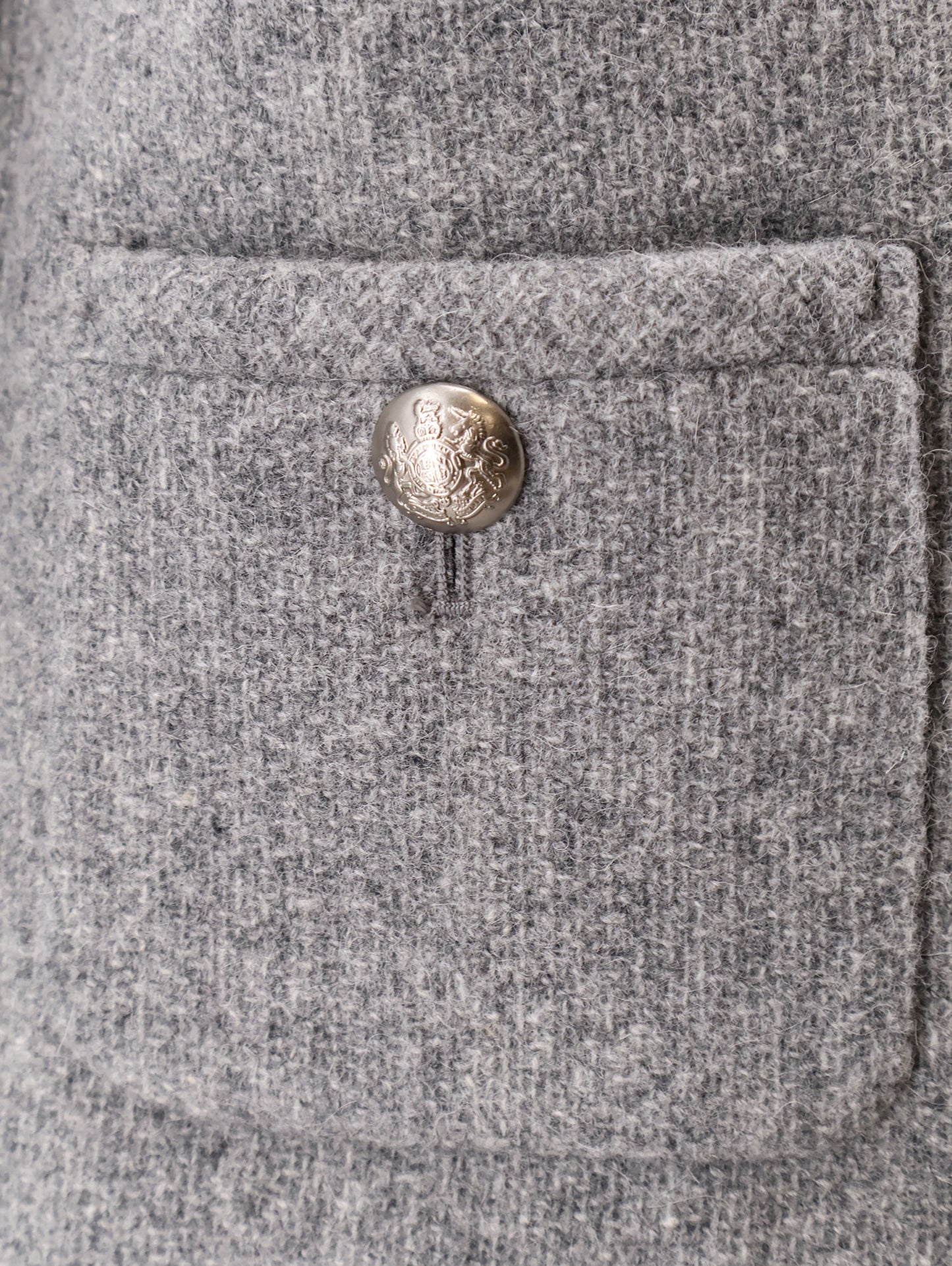 Mélange wool and alpaca blazer