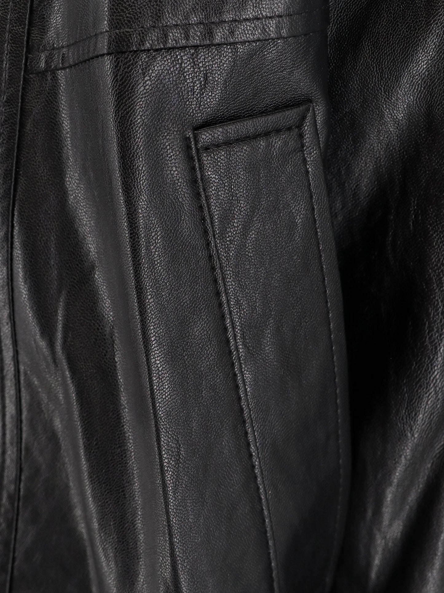 Unisex vegan leather jacket