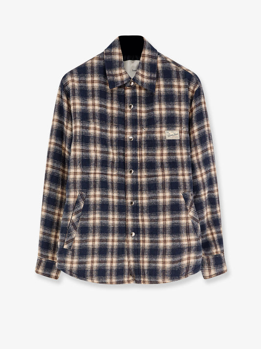 Madras pattern flannel jacket