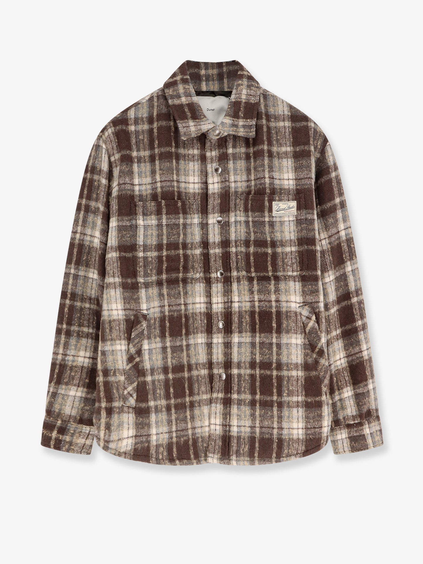 Madras pattern flannel jacket