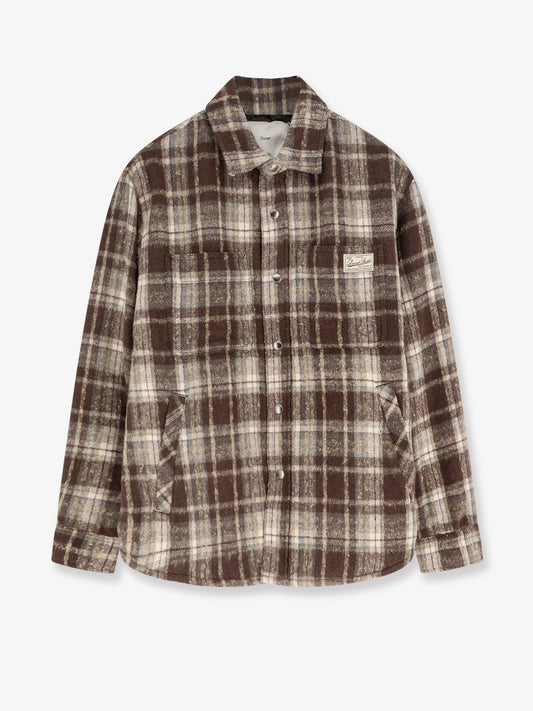 Madras pattern flannel jacket