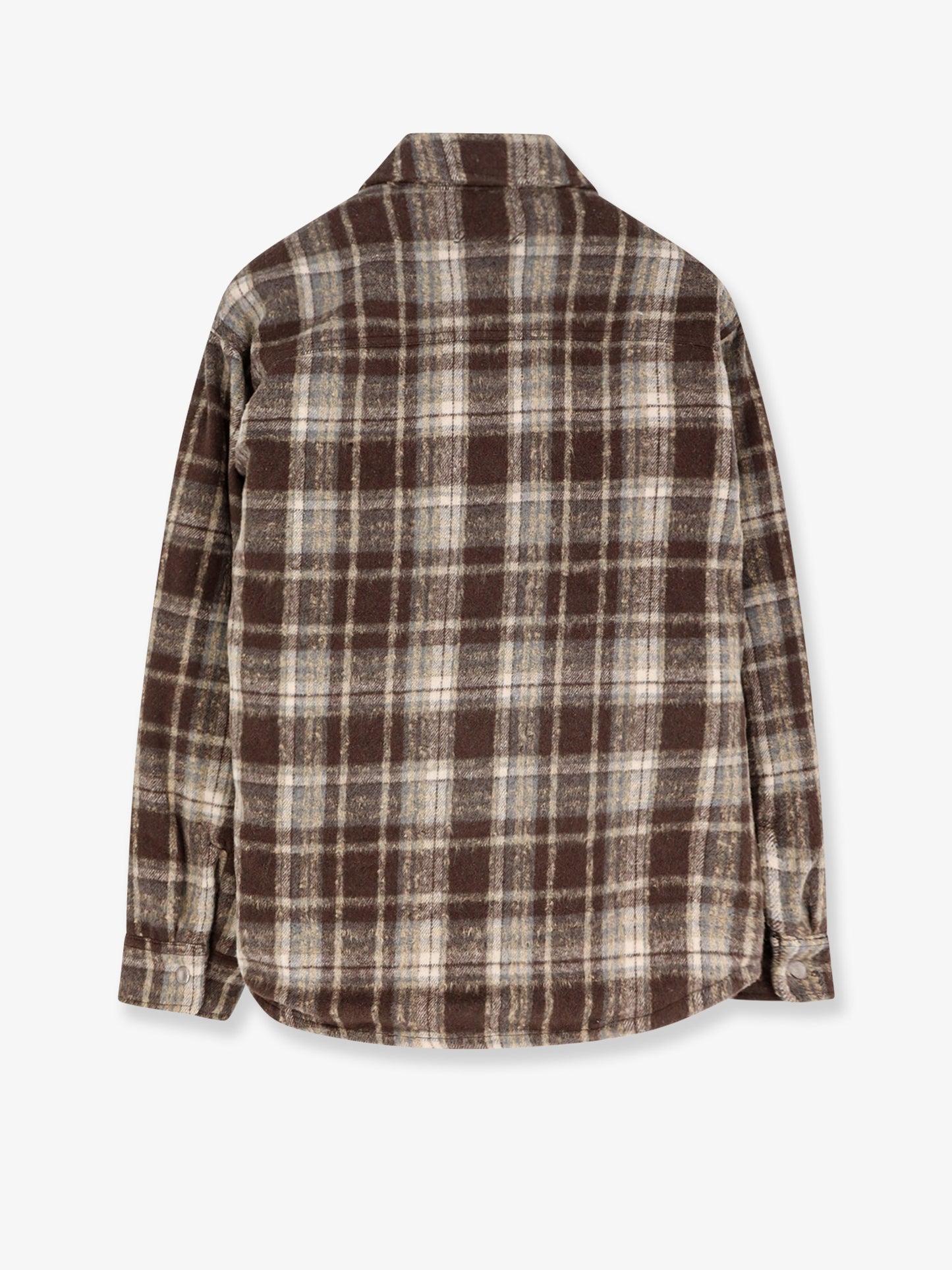 Madras pattern flannel jacket