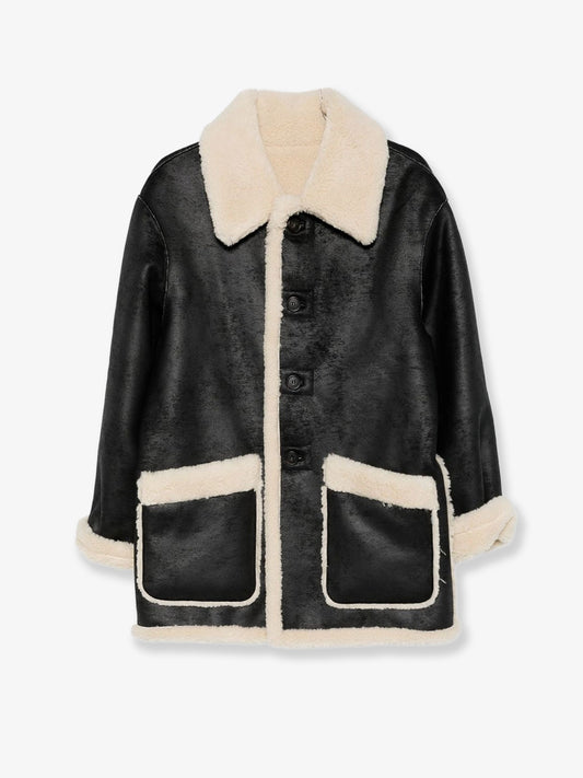 Unisex reversible eco-shearling jacket