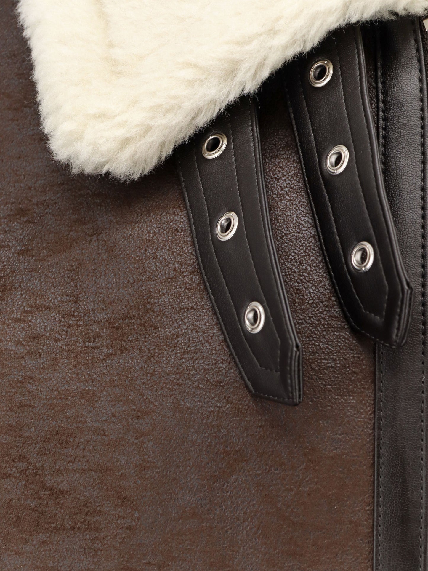 Unisex eco-shearling jacket