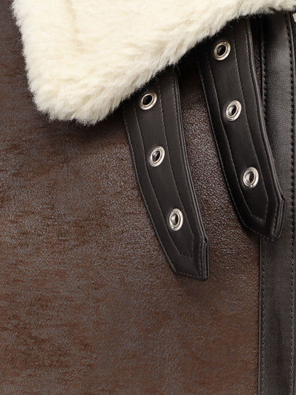 Unisex eco-shearling jacket thumbnail