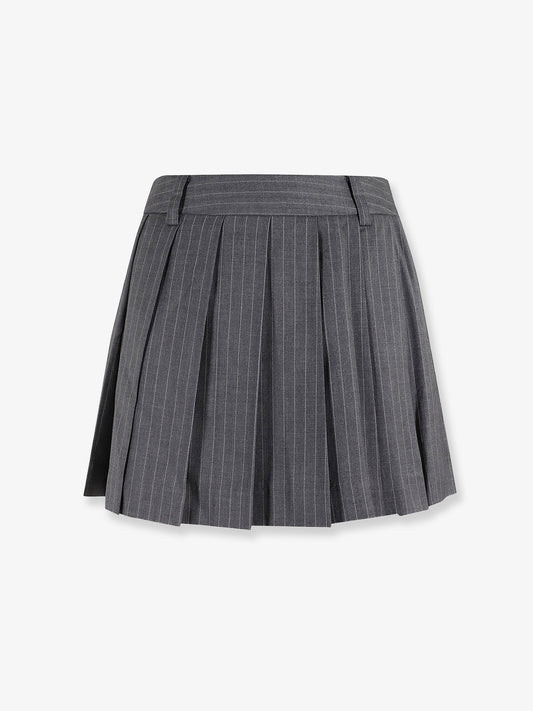 Pleated mini skirt