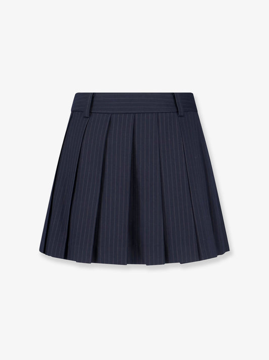 Pleated mini skirt