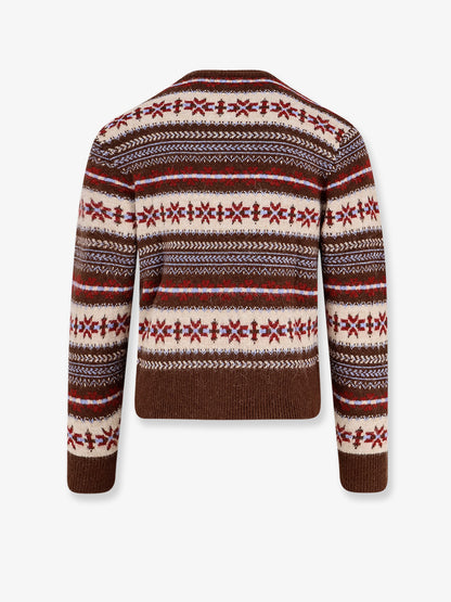 Fairisle wool blend sweater thumbnail