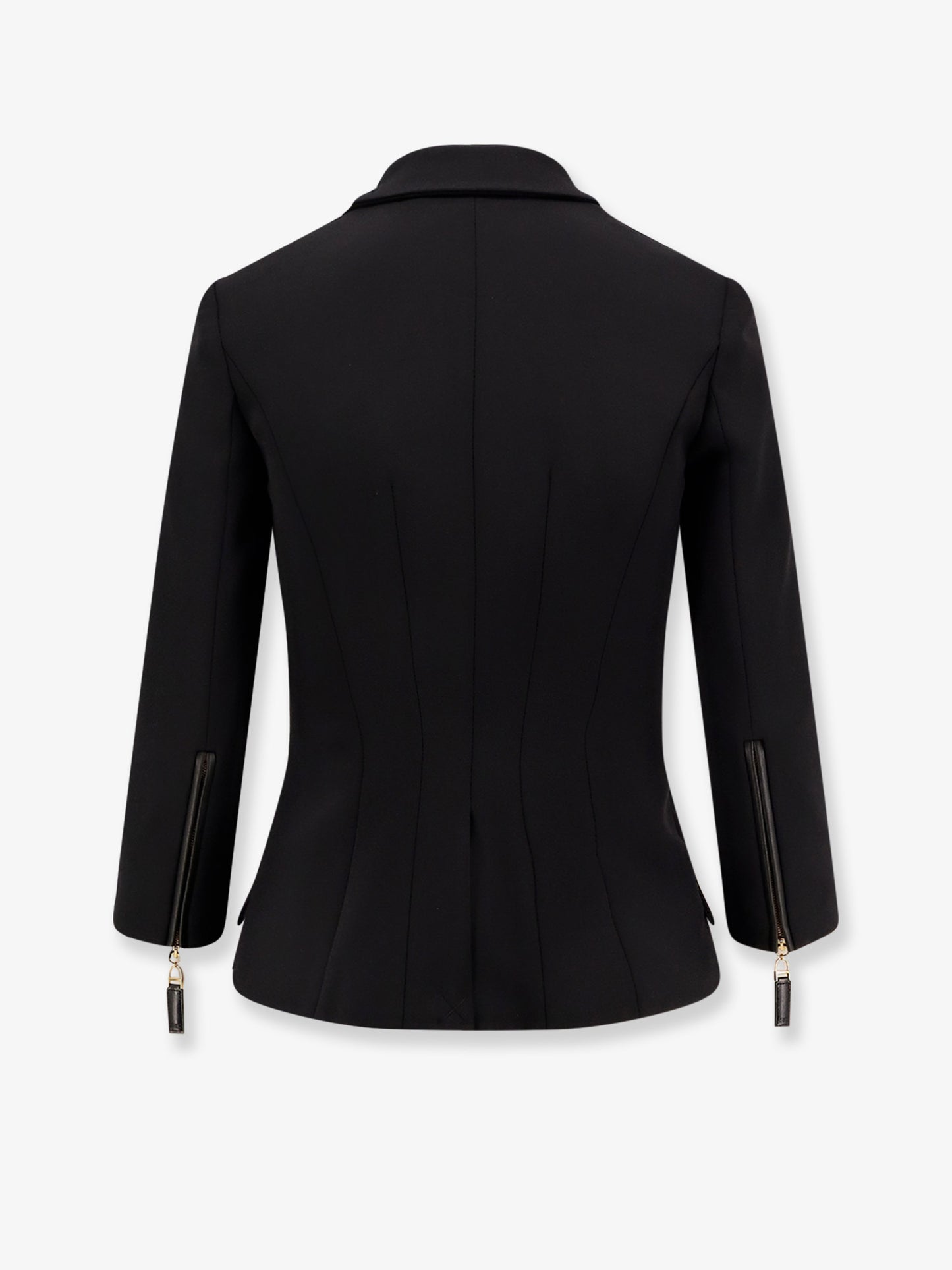 Fitted blazer with logoed buttons