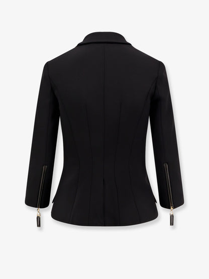 Fitted blazer with logoed buttons thumbnail