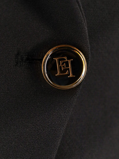 Fitted blazer with logoed buttons thumbnail