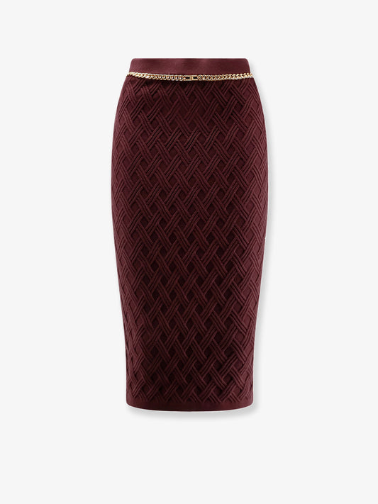 Viscose blend pencil skirt