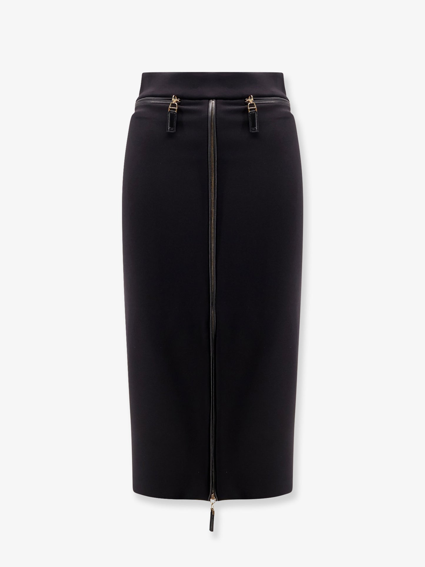 Satin pencil skirt