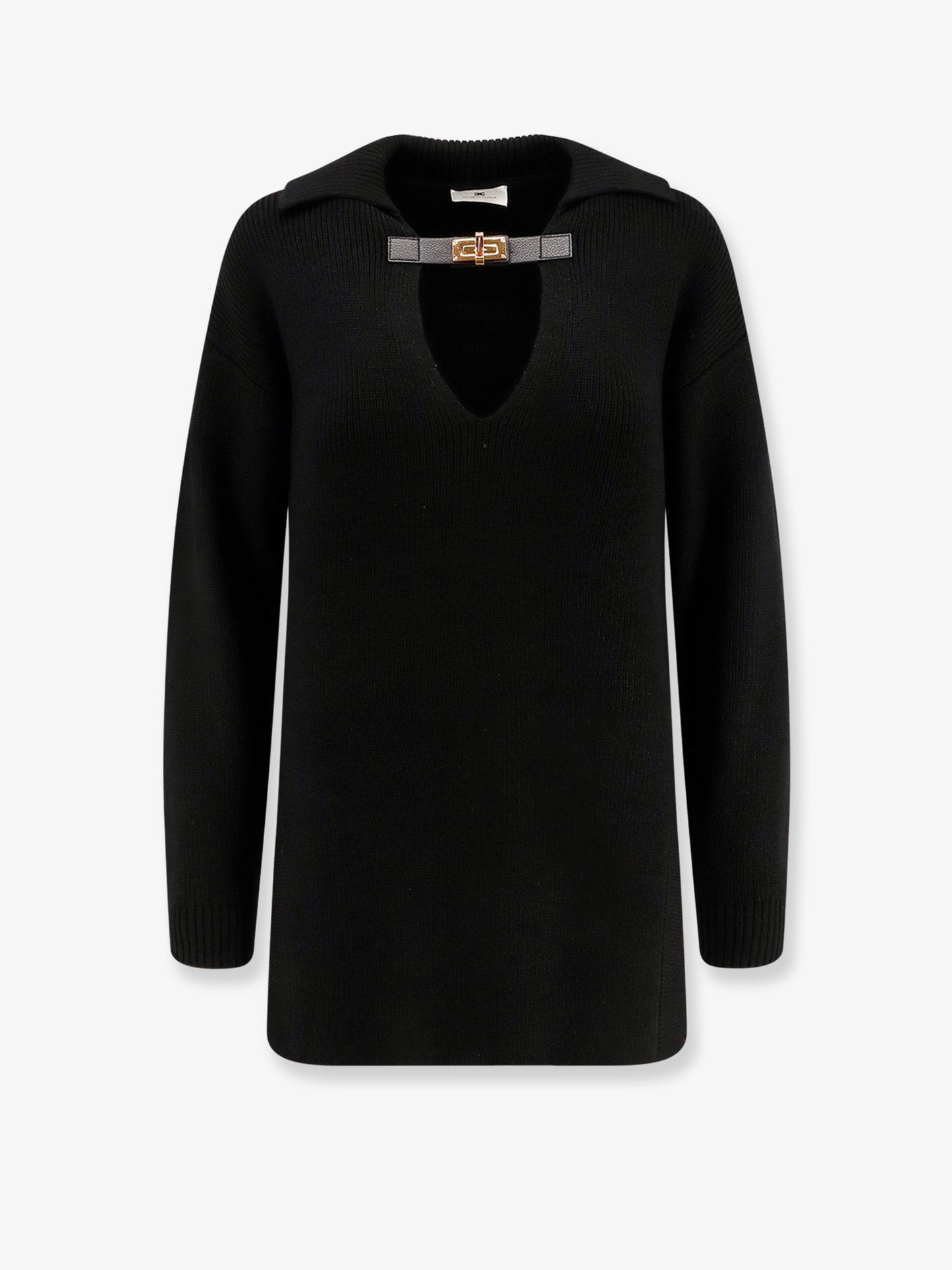 Ribbed wool blend sweater