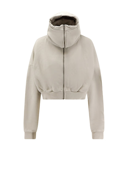 Cropped Full Zip cotton sweatshirt thumbnail