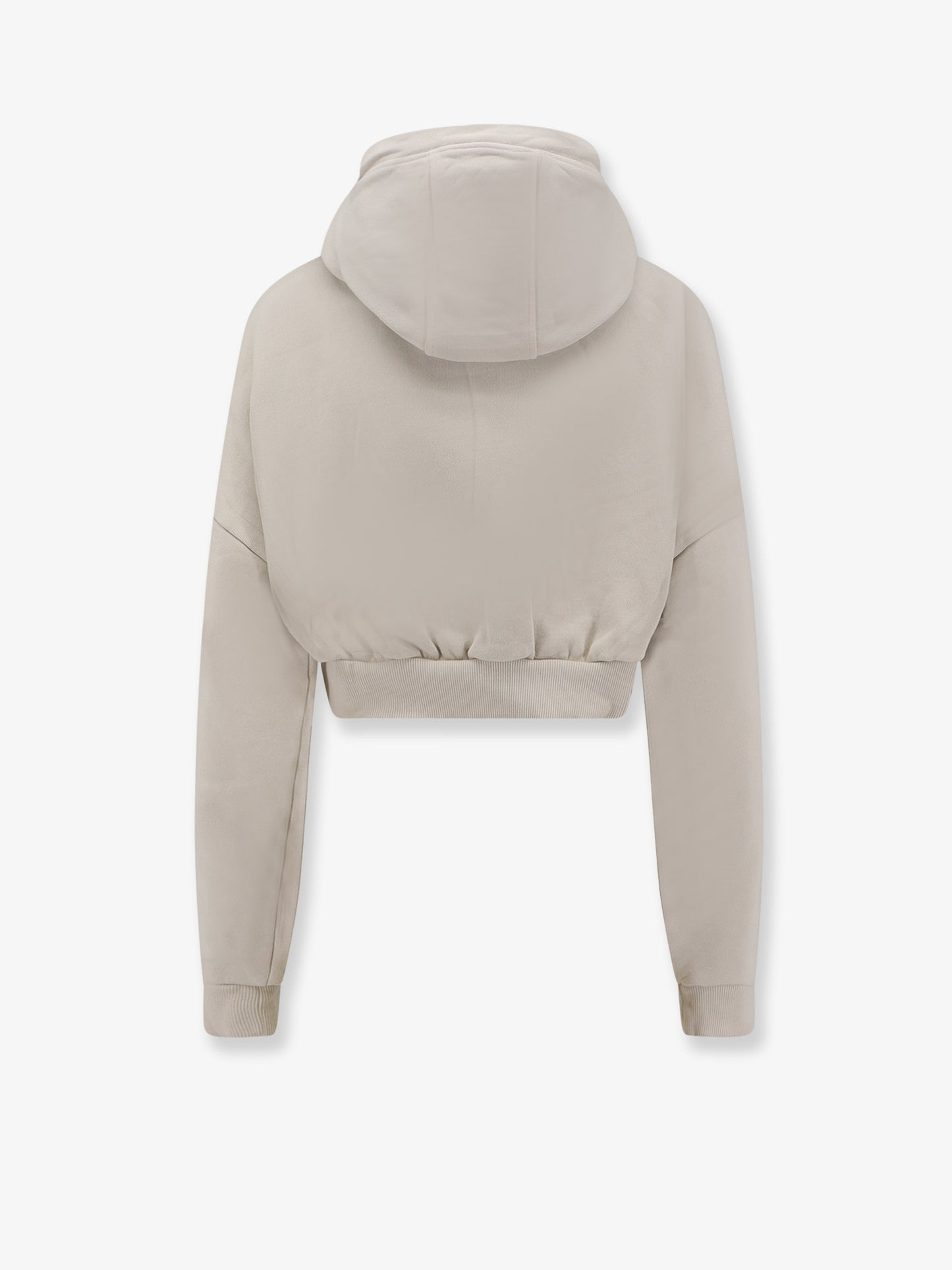 Cropped Full Zip cotton sweatshirt