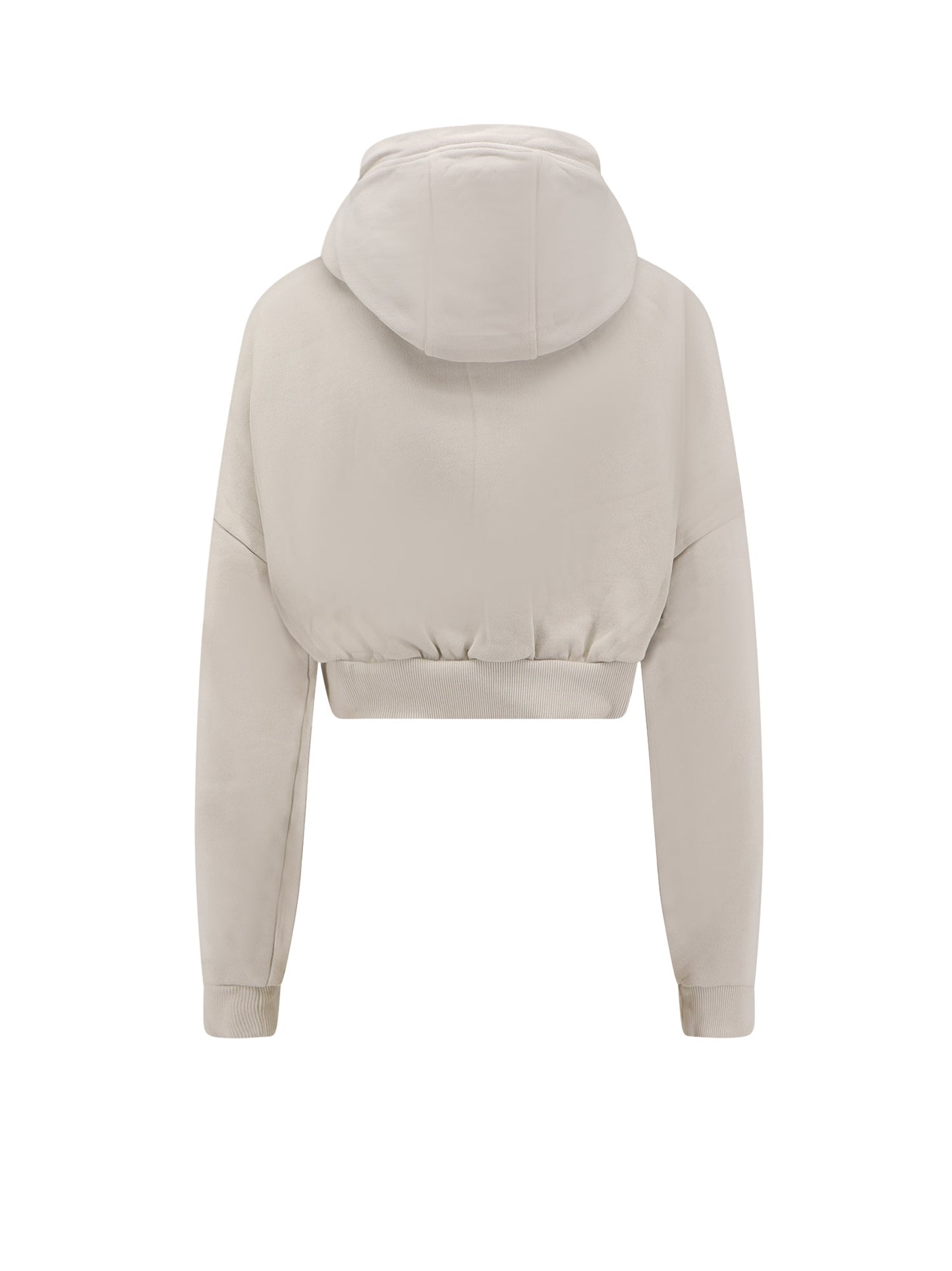Cropped Full Zip cotton sweatshirt
